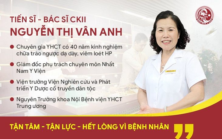 Tiến sĩ - Bác sĩ CKII Nguyễn Thị Vân Anh là người trực tiếp nghiên cứu bài thuốc Nhất Nam Bình Vị Khang