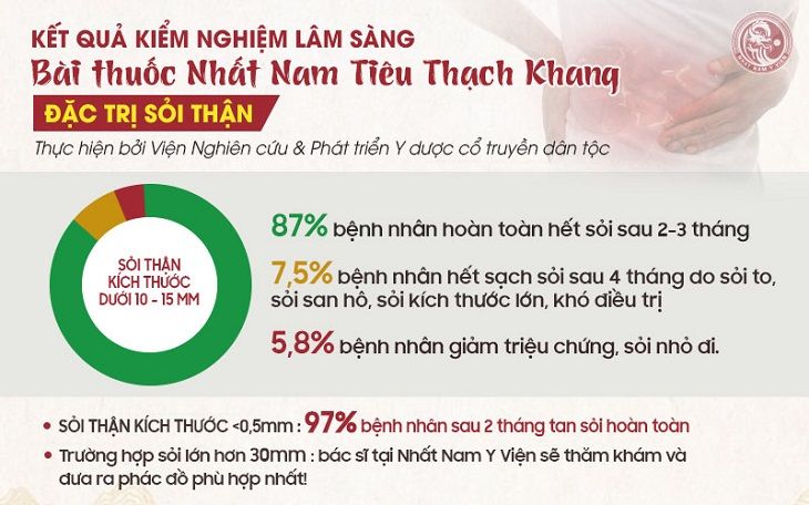 Kết quả kiểm nghiệm bài thuốc Nhất Nam Tiêu Thạch Khang từ Viện Nghiên cứu & Phát triển Y dược cổ truyền dân tộc