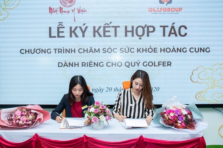 lễ ký kết hợp tác giữa Nhât Nam Y Viện và Golfgroup 