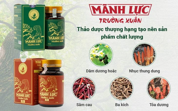 Mãnh lực Trường Xuân là sản phẩm bổ thận kế thừa và phát triển bí kíp của người Thái đen