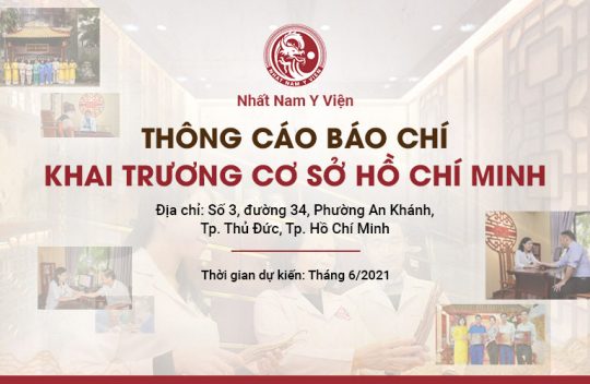 THÔNG CÁO BÁO CHÍ: Nhất Nam Y Viện khai trương cơ sở 2 tại Hồ Chí Minh