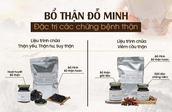 Liệu trình bài thuốc Bổ Thận Đỗ Minh