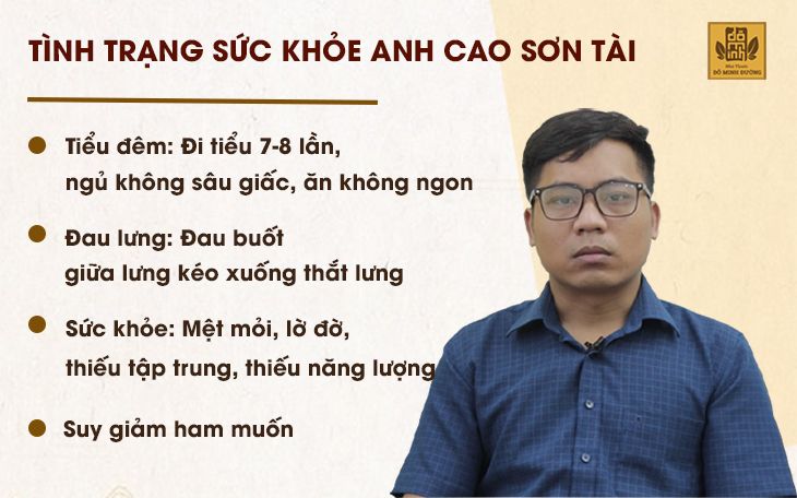 Tình trạng sức khỏe của anh Tài