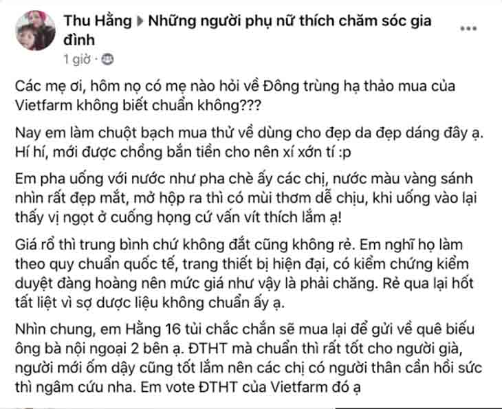 Review của khách hàng đã qua sử dụng