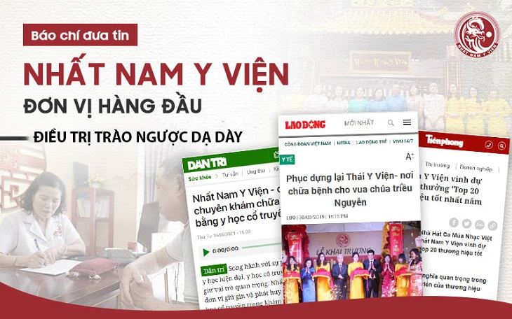 Báo chí đưa tin về đơn vị chữa trào ngược dạ dày Nhất Nam Y Viện