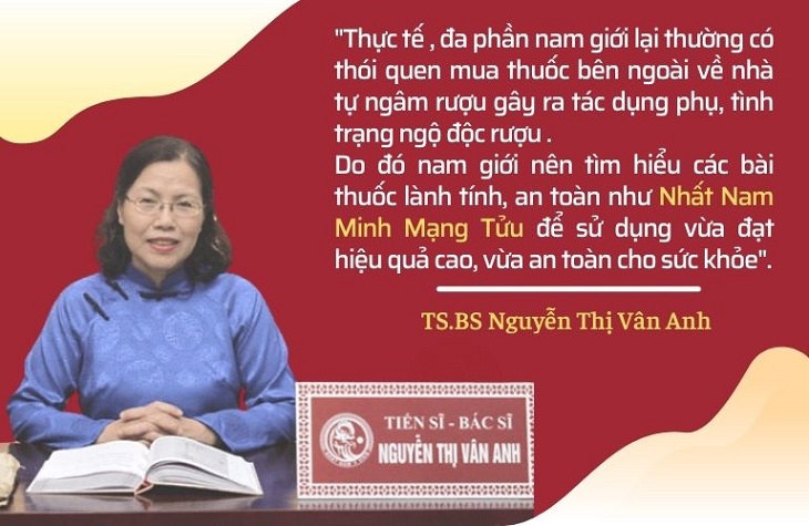 Bác sĩ Vân Anh chia sẻ về những hệ lụy từ việc tự ý ngâm rượu thuốc 