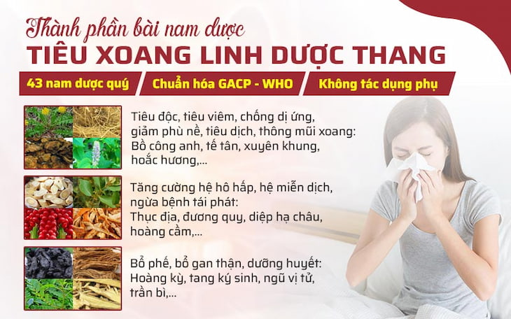 Bài thuốc Tiêu Xoang linh dược thang được chỉ định cho Nghệ sĩ Kim Xuyến