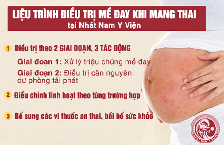 Liệu trình điều trị mề đay khi mang thai tại Nhất Nam Y Viện