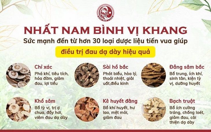 Nhất Nam Bình Vị Khang kế thừa nhiều Ngự dược giúp chữa dạ dày cho Vua 