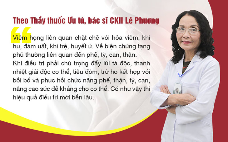 Bác sĩ Lê Phương giải thích về căn nguyên gây viêm họng