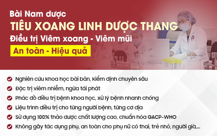 Bài thuốc Tiêu xoang linh dược thang được nghiên cứu chuyên sâu, điều trị khoa học