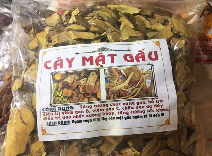 cay mat gau ngam ruou