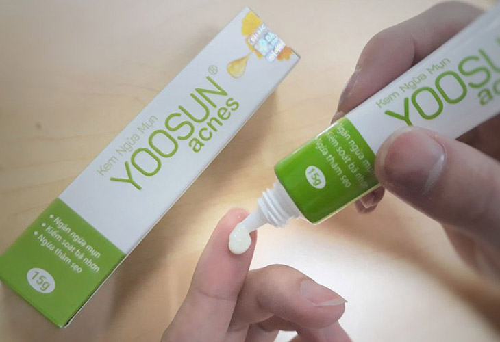 Yoosun Acnes giúp giảm các vết thâm do mụn để lại hiệu quả và triệt để