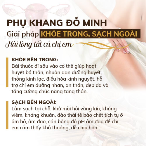 Tác dụng bài thuốc Phụ Khang Đỗ Minh