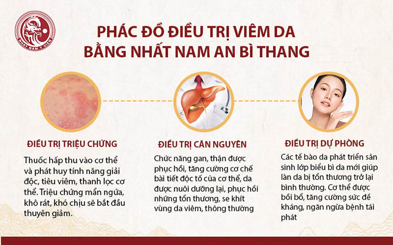 Nhất Nam An Bì Thang điều trị viêm da hiệu quả theo phác đồ 3 tác động