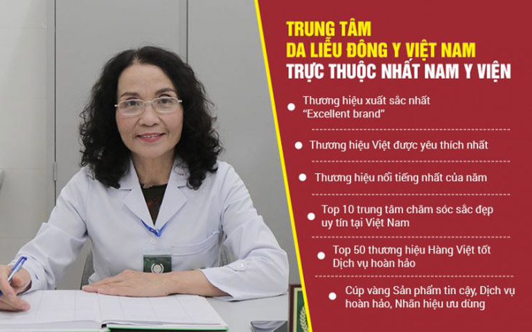 Trung tâm Da liễu Đông y Việt Nam là đơn vị được đánh giá cao