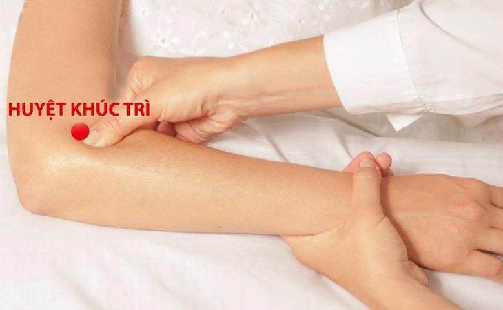 Vị trí huyệt Khúc Trì