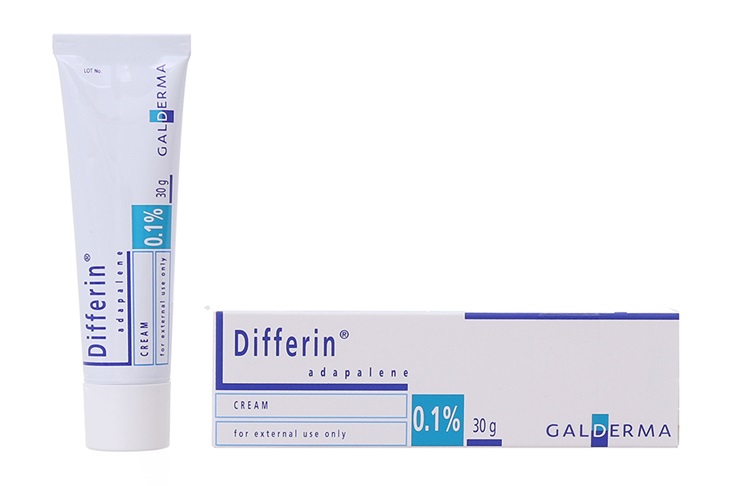 Differin Cream 0.1% giúp trị mụn viêm hiệu quả