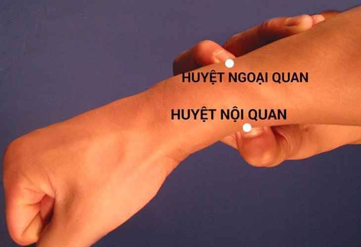 Vị trí của huyệt Ngoại Quan