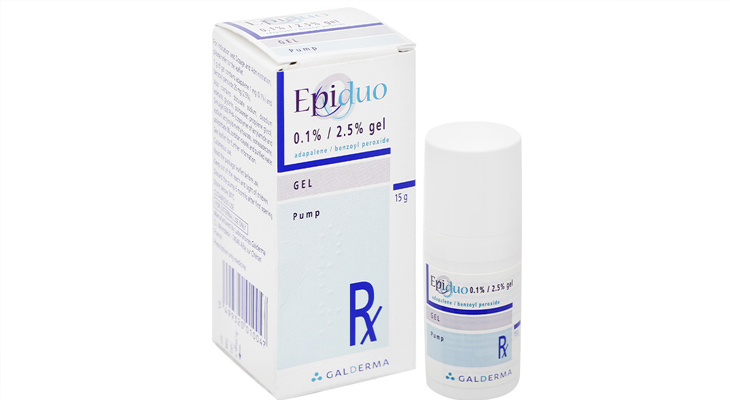 Epiduo Galderma giúp giảm viêm, kháng khuẩn, cải thiện mụn mông hiệu quả