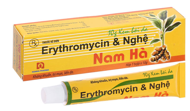 Erythromycin Nghệ hỗ trợ điều trị mụn nhọt, làm lành thương nhanh