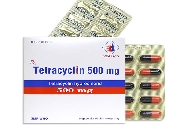 Thuốc kháng sinh trị mụn nội tiết Tetracyclin được bác sĩ khuyên dùng