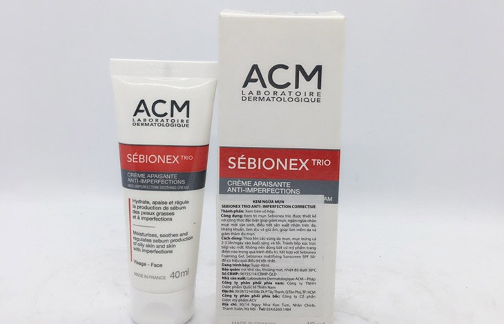 ACM Sebionex Trio Anti-Imperfection Soothing Cream hiện đang phổ biến trên thị trường