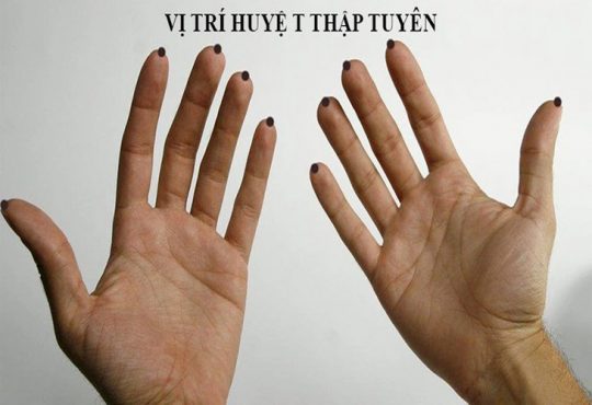 Vị trí huyệt Thập Tuyên