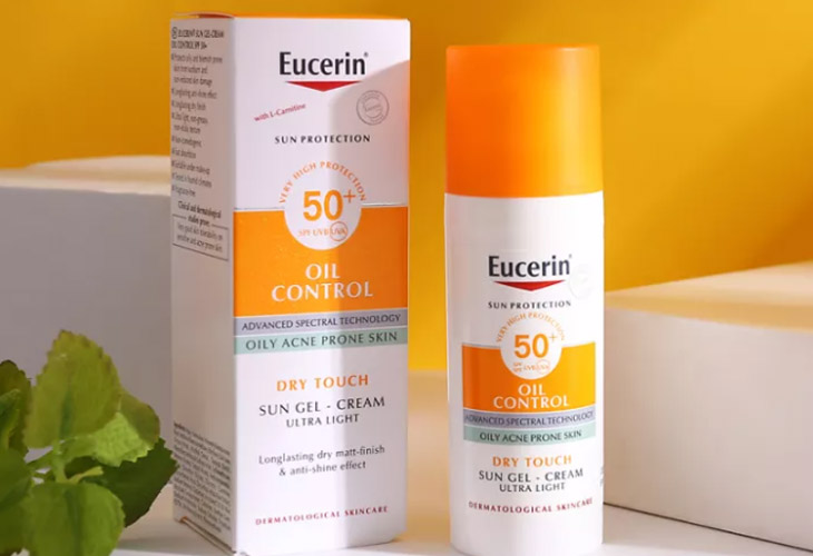 Eucerin Sun Gel Cream Acne Oil Control cho khả năng chống nắng và kiềm dầu tốt