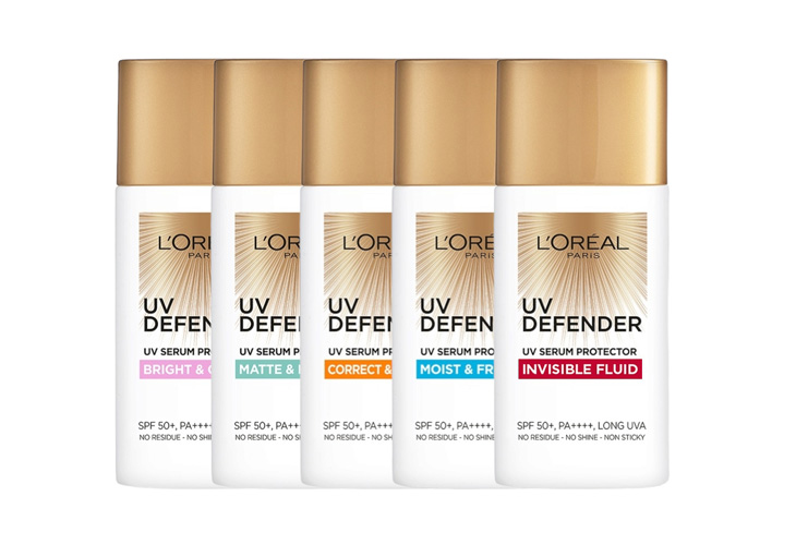 Da hỗn hợp thiên dầu nên dùng L’Oreal Paris UV Defender