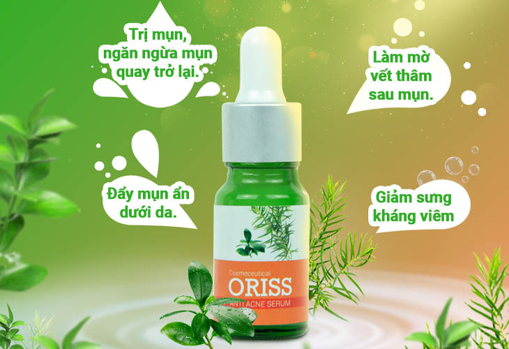 Oriss Anti Acne Serum là serum trị mụn trắng da chất lượng