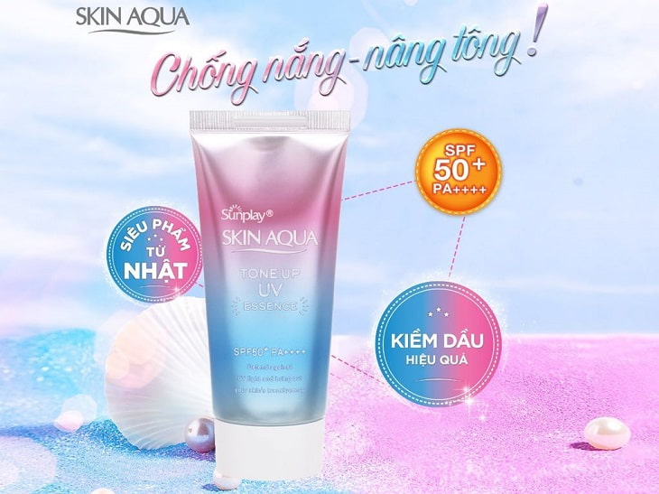 Sữa chống nắng Sunplay Skin Aqua giúp kiềm dầu hiệu quả