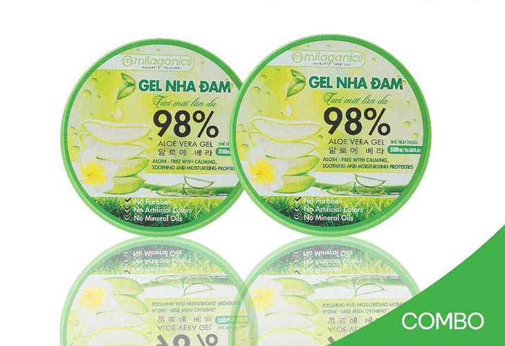 Milaganics Green Tea Gel có chứa thành phần tự nhiên, lành tính