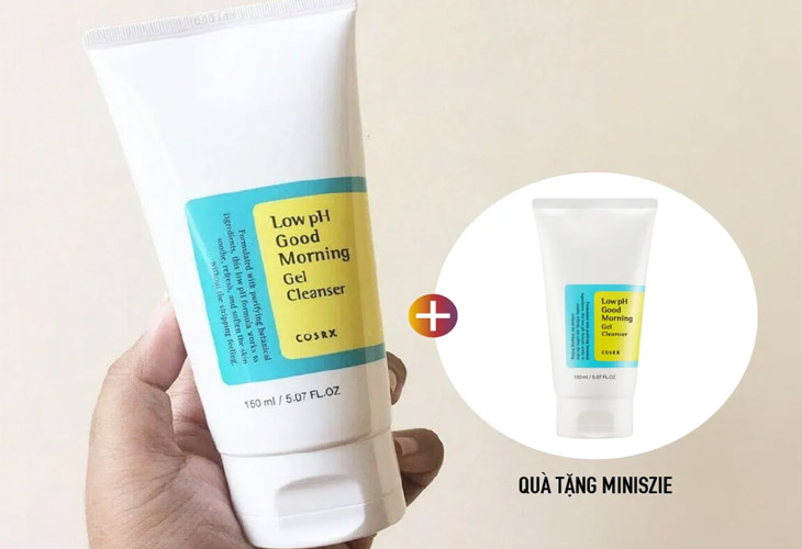 Cosrx Low PH Good Morning Gel Cleanser làm sạch nhẹ nhàng