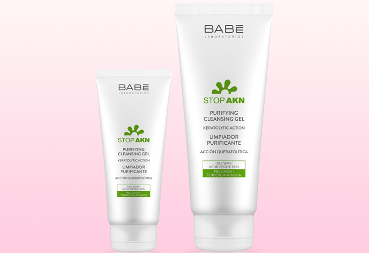 BABÉ Stop AKN Purifying Cleansing Gel hỗ trợ kiềm dầu, ngừa mụn