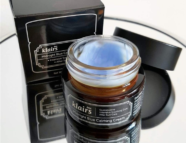 Kem dưỡng da dầu mụn Klairs Midnight Blue Calming Cream